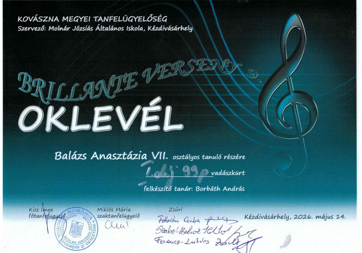 oklevél